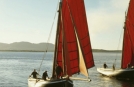 Galway Hooker Boote bei den Aran Islands