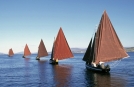 Galway Hooker Boote Richtung Aran Islands